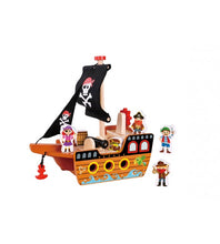 Load image into Gallery viewer, Wooden Pirate Ship - Tooky toy