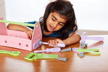 Load image into Gallery viewer, Tool Set - Pink & Green - Green Toys (100% Recycled Plastic)