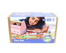 Load image into Gallery viewer, Tool Set - Pink & Green - Green Toys (100% Recycled Plastic)