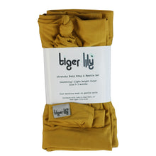 Load image into Gallery viewer, Swaddle & Beanie Set - Mustard - Tiger Lily