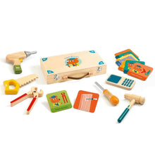 Load image into Gallery viewer, Super Bricolo - Wooden Toolbox - Djeco