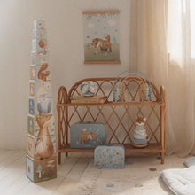 Load image into Gallery viewer, Little Dutch - Stacking Blocks - Blue - Forest Friends