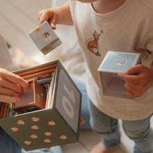 Load image into Gallery viewer, Little Dutch - Stacking Blocks - Blue - Forest Friends