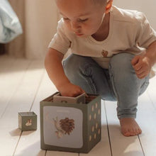 Load image into Gallery viewer, Little Dutch - Stacking Blocks - Blue - Forest Friends