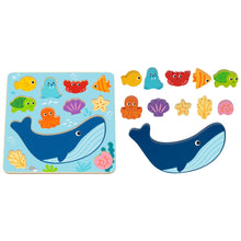 Load image into Gallery viewer, 2 In 1 Wooden Ocean Balancing Puzzle Game- Hi Pando