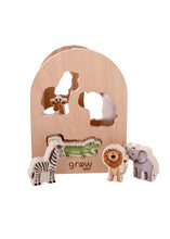 Load image into Gallery viewer, Grow Baby - Shape Sorter - On Safari