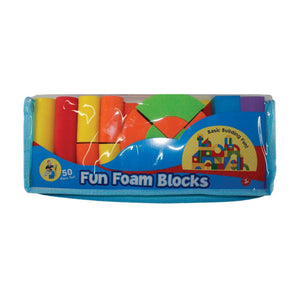 Colourful Soft EVA Foam Blocks - 50pc