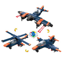 Load image into Gallery viewer, 3 In 1 Military Plane Build 248Pcs