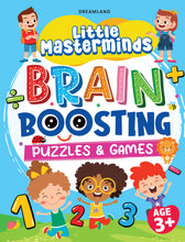 Load image into Gallery viewer, Brain Boosting Puzzles &amp; Games Activity Book- Dreamland