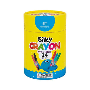 Silky Washable Crayons - 24pc - Tookyland