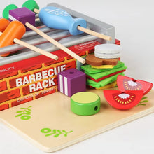 Load image into Gallery viewer, Fun Wooden Barbeque Set