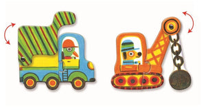 Djeco Duo Puzzle - Articulo Vehicles