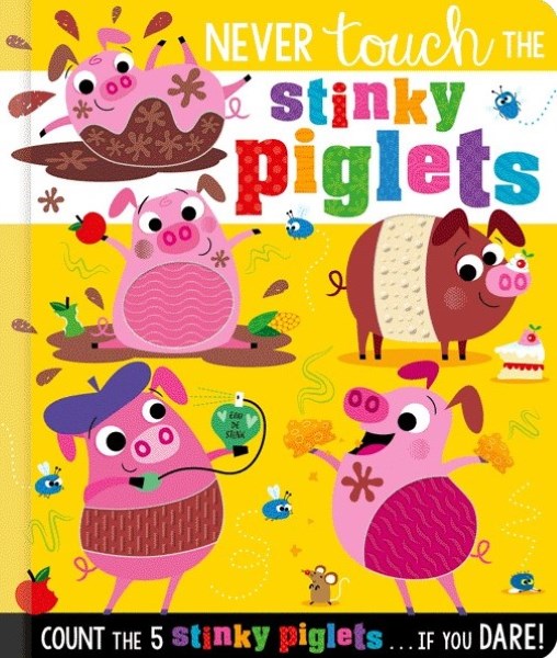 5 Faces Board Book - Never Touch the Stinky Piglets!