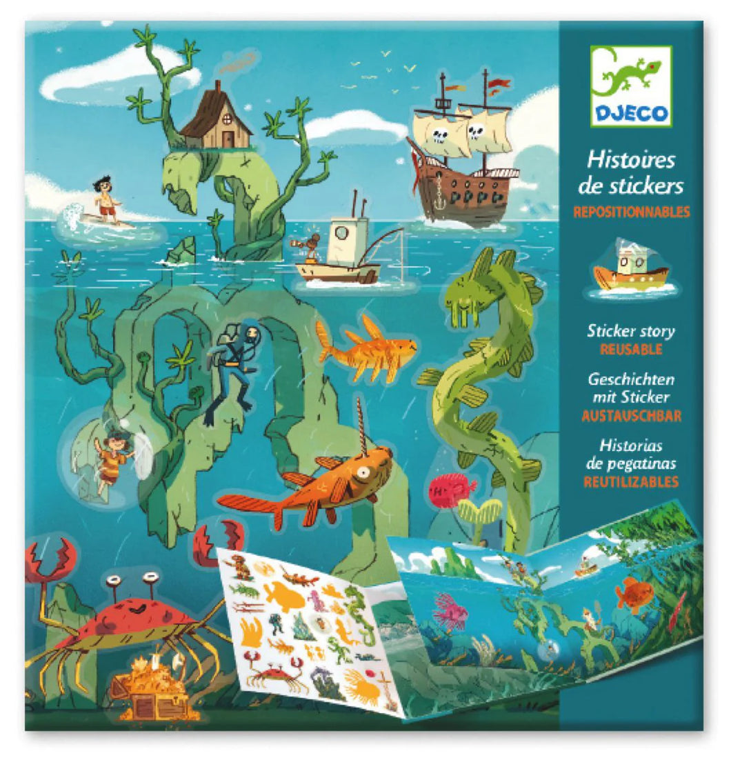 Djeco Sticker Stories - Adventures at Sea