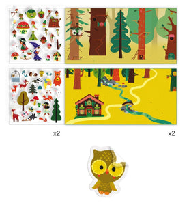 Djeco Sticker Stories - The Magical Forest