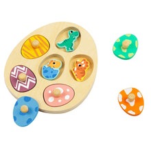 Load image into Gallery viewer, Multi-Layered Wooden Dinosaurs Puzzle- Hi Pando