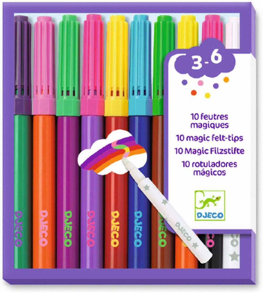 10 Magic Felt Tips - Djeco