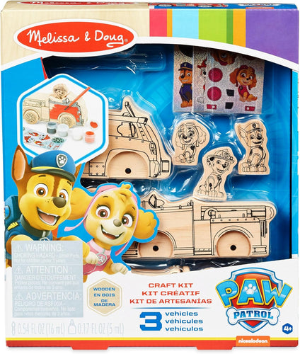 Melissa & Doug Paw Patrol Wooden Craft Kit - Vehicles