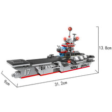 Load image into Gallery viewer, 4 In 1 Aircraft Carrier Build 594Pcs- Cogo
