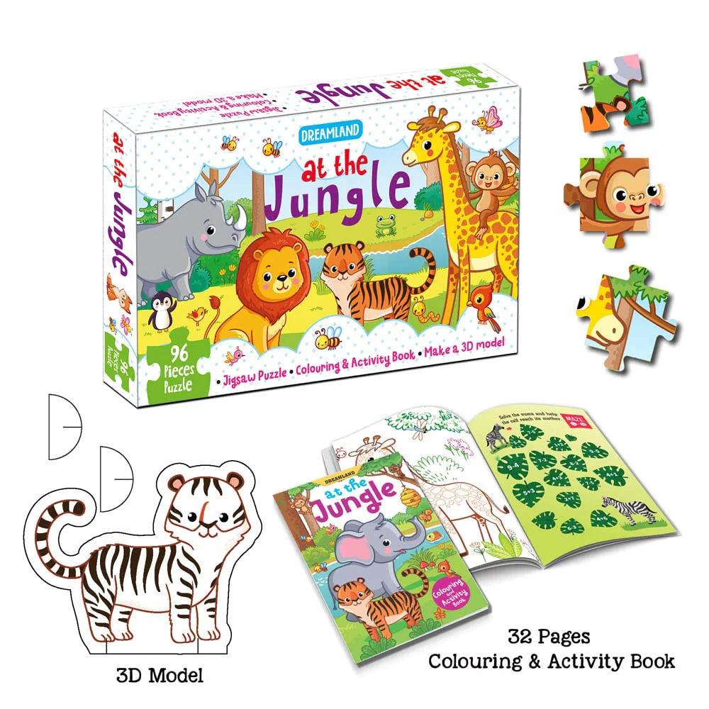 96pc Jungle Puzzle Kit