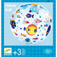 Load image into Gallery viewer, Djeco Inflatable Ball - Fishes