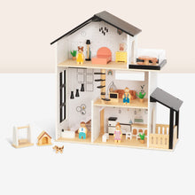 Load image into Gallery viewer, Wooden Dollhouse Toy Set with Furniture and Accessories- Tooky Toy