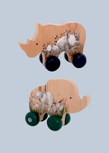 Grow Baby - Rhino Push Toy