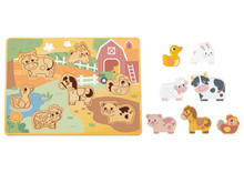 Load image into Gallery viewer, Stackable Chunky Farm Puzzle - hi Pando