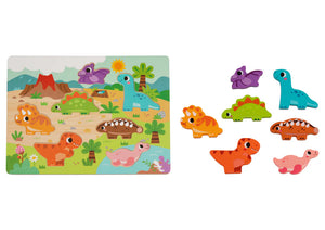 Stackable Chunky Dino Puzzle - hi Pando