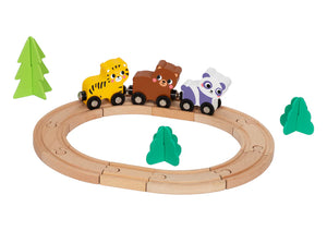 Animal Themed Wooden Train Set - hi Pando