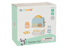 Load image into Gallery viewer, Wooden Toaster Set - hi Pando