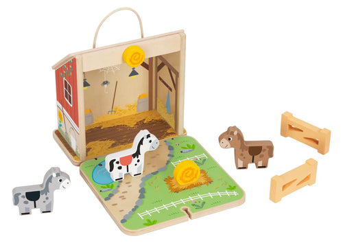 Foldable Wooden Horse Farm - hi Pando