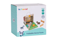 Load image into Gallery viewer, Foldable Wooden Horse Farm - hi Pando