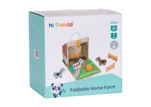 Foldable Wooden Horse Farm - hi Pando