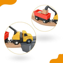 Load image into Gallery viewer, Construction Yard Train Set - Tooky Toy