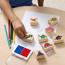 Load image into Gallery viewer, Wooden Dinosaur Stamp Set- Melissa &amp; Doug