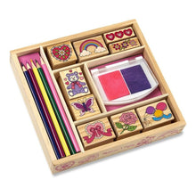 Load image into Gallery viewer, Wooden Friendship Stamp Set- Melissa &amp; Doug