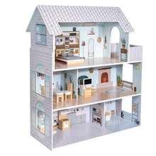 Load image into Gallery viewer, Wooden Dollhouse With Furniture