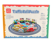 Load image into Gallery viewer, Wooden Traffic Rail Puzzle