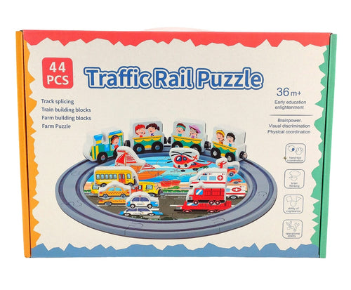 Wooden Traffic Rail Puzzle