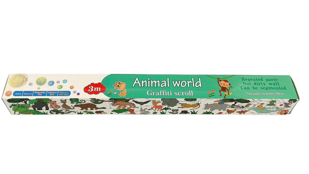 Animal World - Colouring Roll