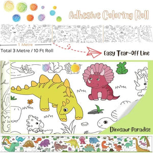 Dinosaur Paradise - Colouring Roll