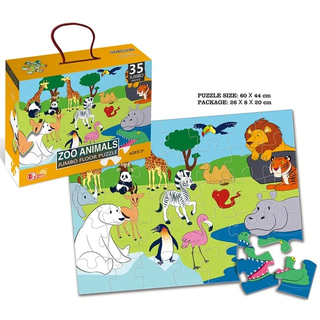 Zoo Animals Jumbo Floor Puzzle