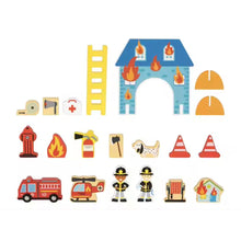 Load image into Gallery viewer, Fire Station Play Set- Tooky Toy