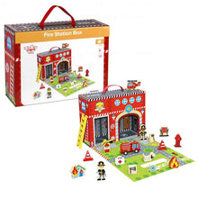 Load image into Gallery viewer, Fire Station Play Set- Tooky Toy