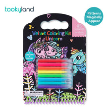 Load image into Gallery viewer, Velvet Colouring Kit-  Unicorns Tookyland