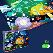 Load image into Gallery viewer, Luminous Glow In The Dark Underwater Puzzle-96Pcs