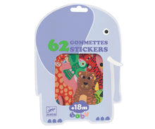Load image into Gallery viewer, Djeco Safari Animals 62Pc Baby Stickers