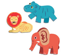 Load image into Gallery viewer, Djeco Safari Animals 62Pc Baby Stickers