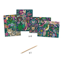 Load image into Gallery viewer, Djeco Rococo Scratch Card Set